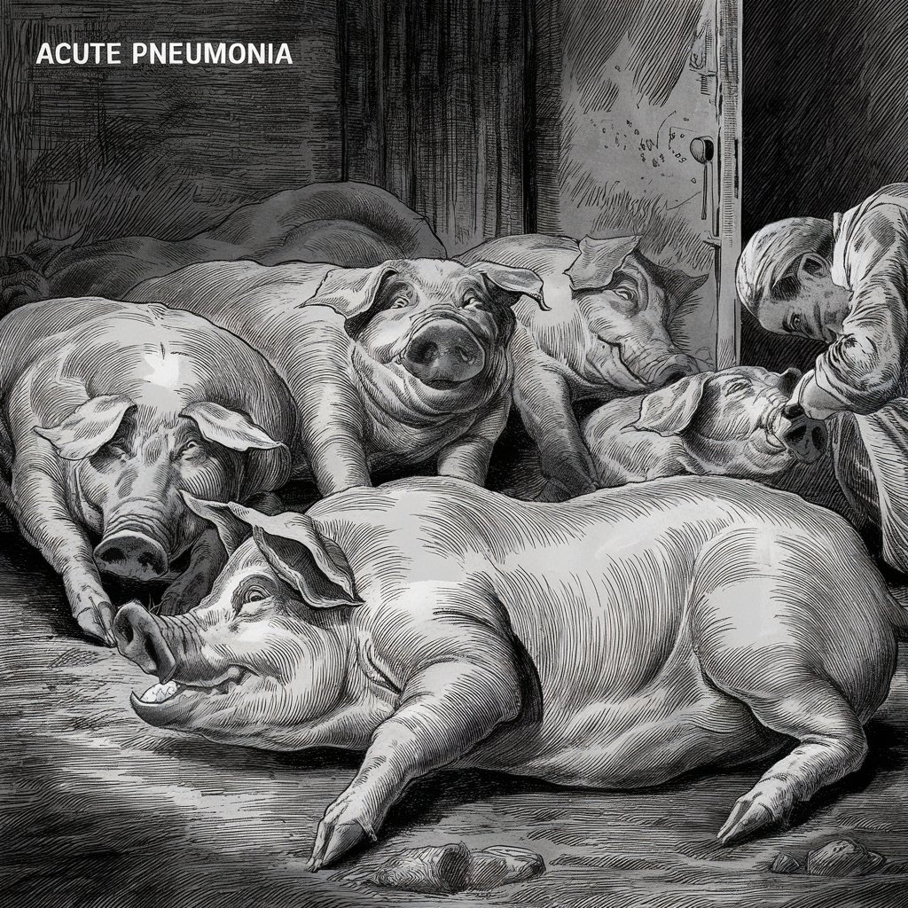 Pigs with Acute Pneumonia